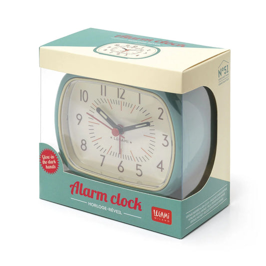 Relógio Vintage LEGAMI - RETRO ALARM  CLOCK - AQUA