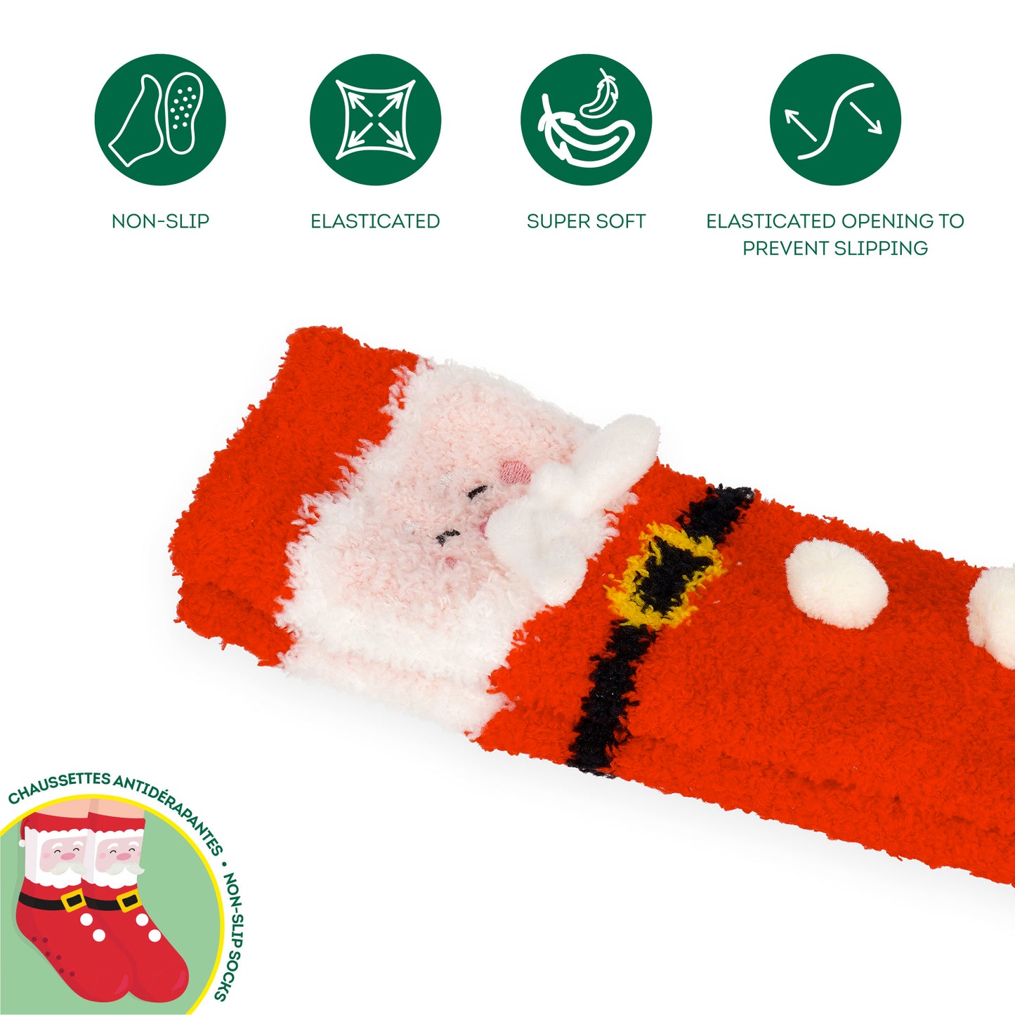 Promoção LEGAMI SANTA CLAUS - Erasable Santa Claus + Meias Antiderrapantes Santa Claus