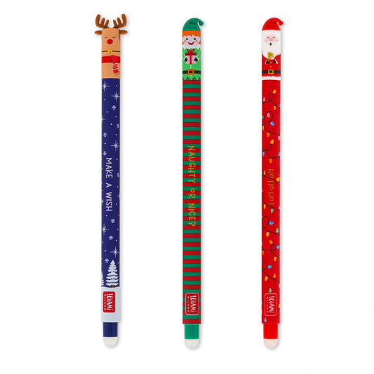 Conj. Esf. LEGAMI Erasable Pen - Xmas24 - Santa+Reindeer+Elf