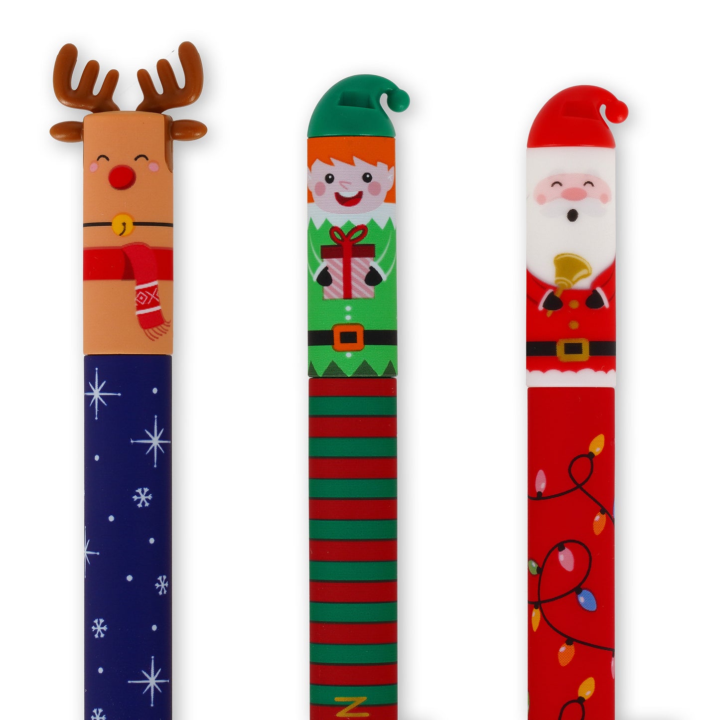 Conj. Esf. LEGAMI Erasable Pen - Xmas24 - Santa+Reindeer+Elf