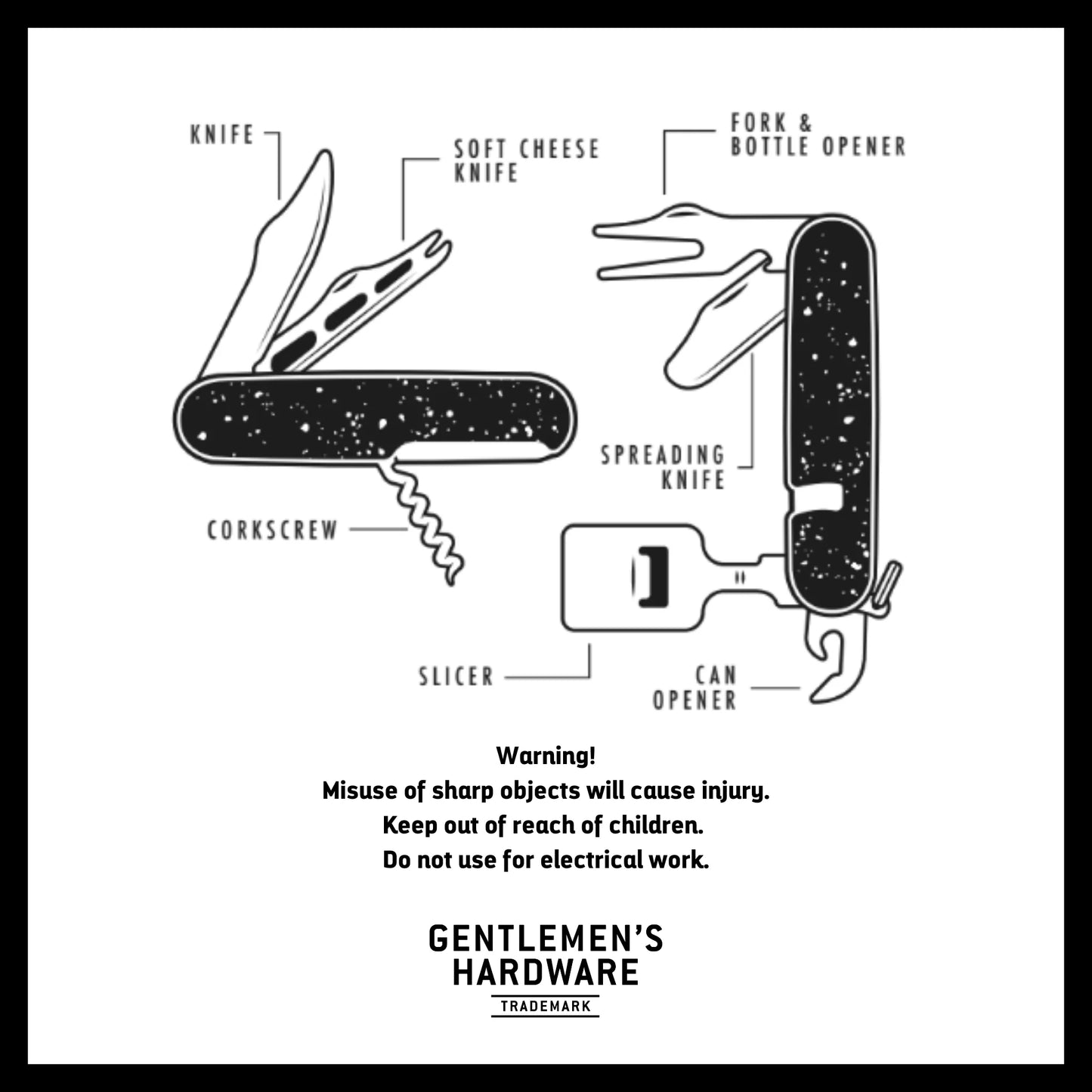 Ferramenta GENTLEMEN´S Cheese & Wine Tool