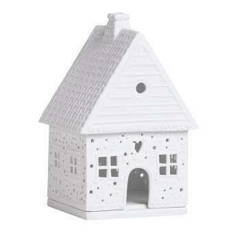 Suporte RADER Tealight House - Gingerbread House - Snowball