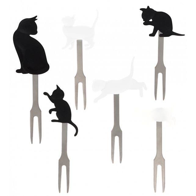 Garfos PYLONES Cocktail sticks - Cats