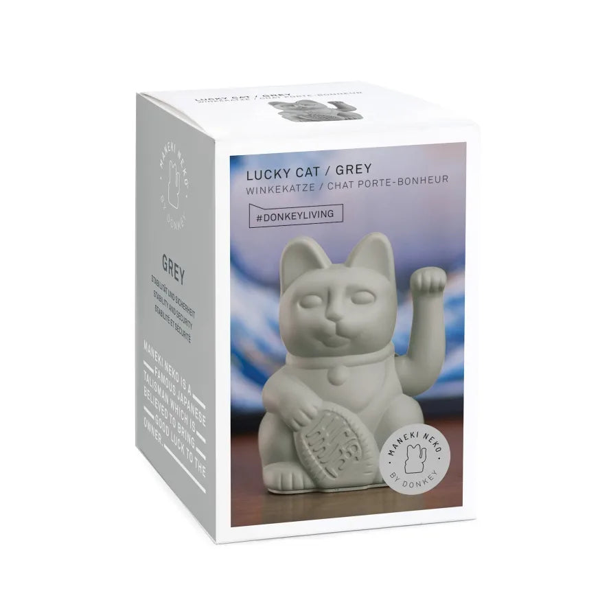 Gato da Sorte Luck Cat Classic - Cinzento