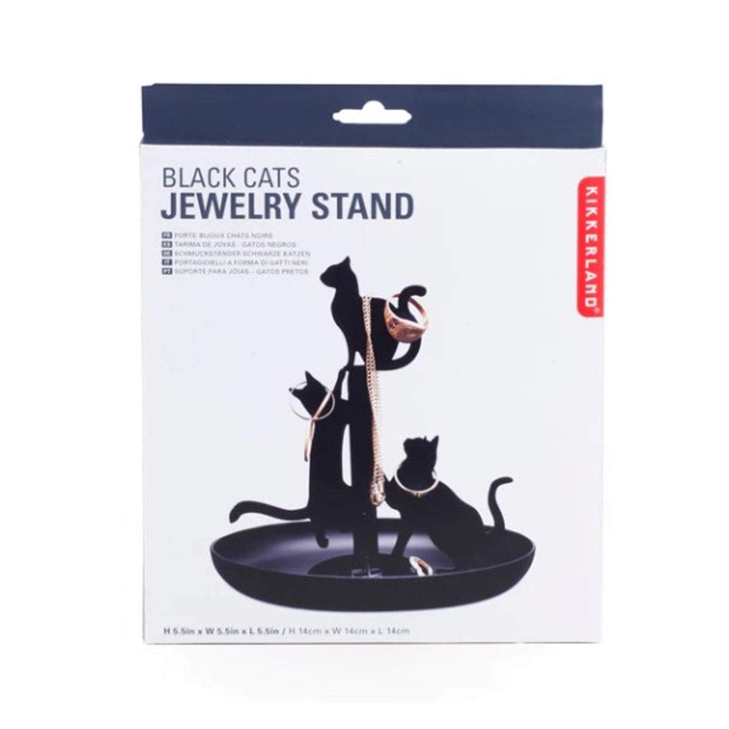 Porta-joías KIKKERLAND Cat Jewelery Stand