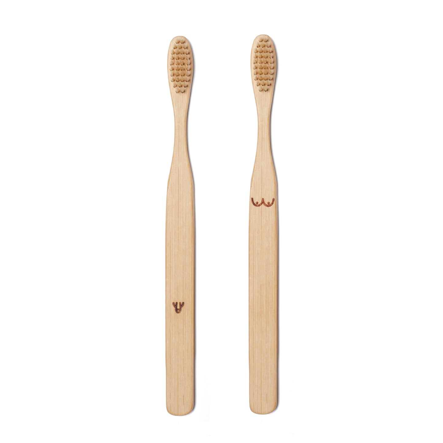 Conj. Escovas de dentes KIKKERLAND Nudie Bamboo Toothbrush