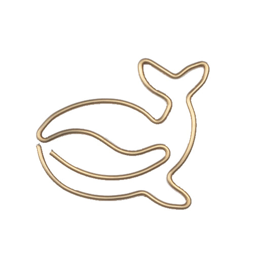 Paper Clip - 15 unid. - Whale - Gold