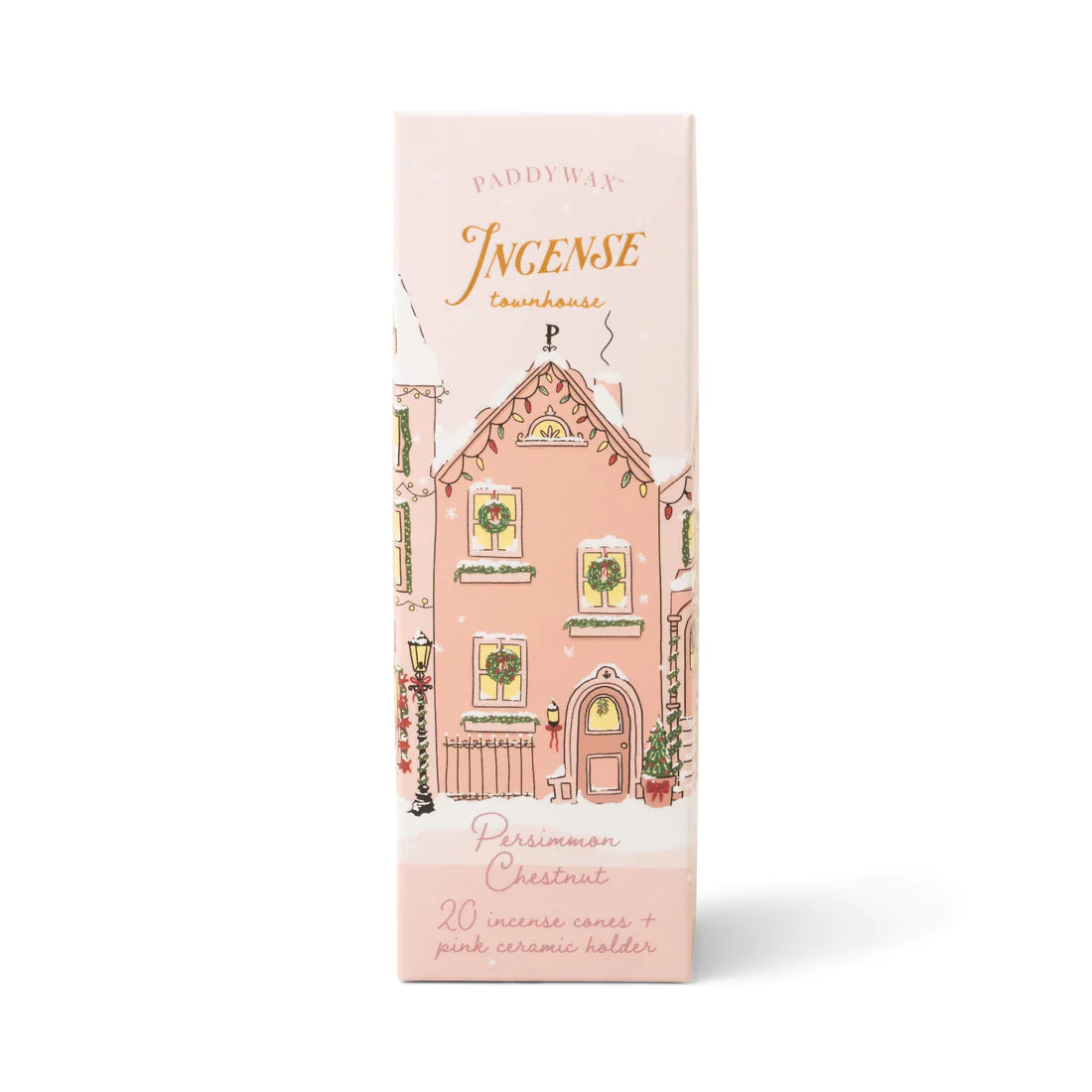 Suporte p/incenso PADDYWAX Village Pink - Persimmon Chestnut