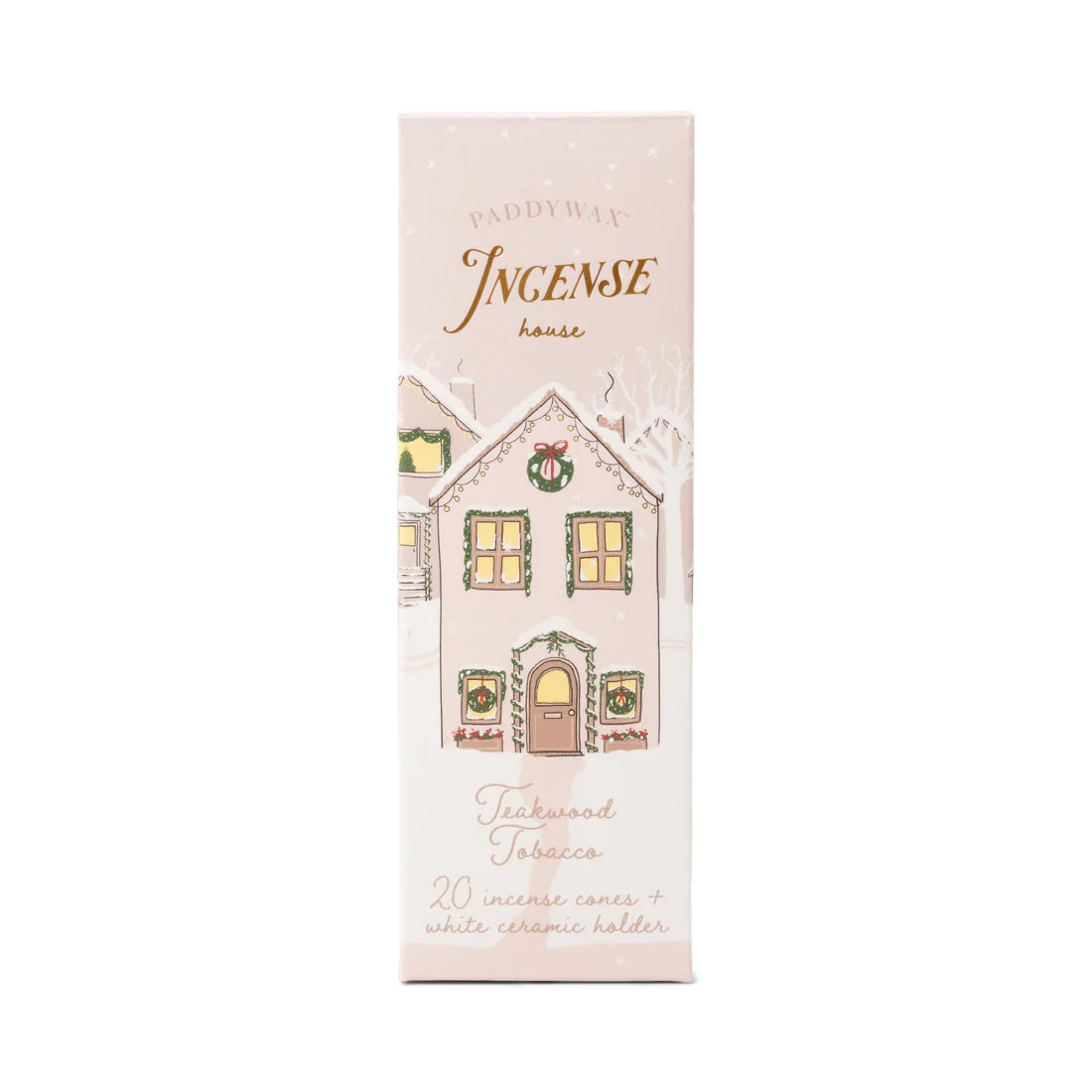 Suporte p/incenso PADDYWAX Village White - Teakwood Tobacco