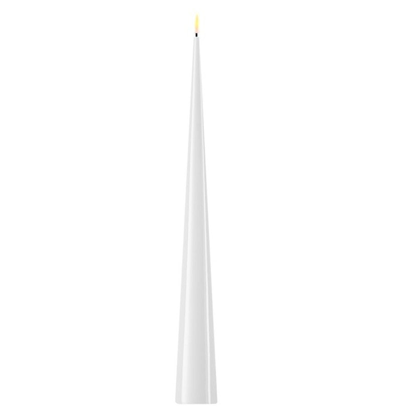 Vela DELUXE RF Cone Candle - 5,0 diam - Branco